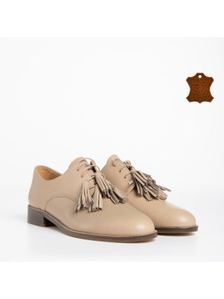 Мъжки стилни обувки, Мъжки обувки Marco бежови от естествена кожа Darian - Kalapod.bg