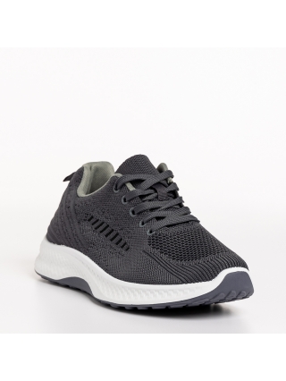 Мъжки обувки, Мъжки спортни обувки сиви от текстилен материал  Sabino - Kalapod.bg