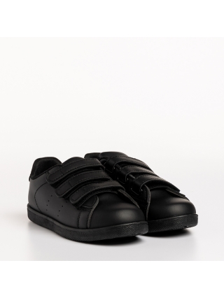 Детски спортни обувки  черни  от еко кожа Barney - Kalapod.bg