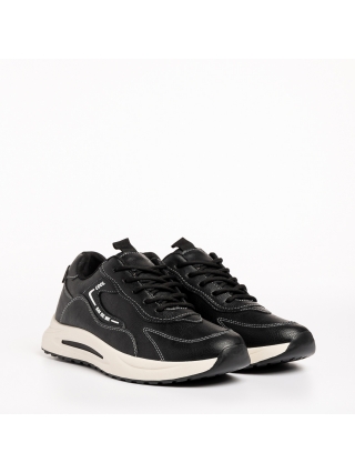 Мъжки обувки, Мъжки спортни обувки  черни  от еко кожа Brixton - Kalapod.bg