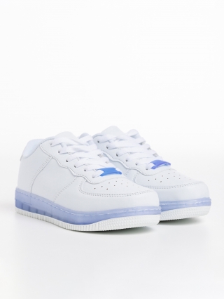 Детски спортни обувки, Детски спортни обувки  бели със синьо  от еко кожа  Carsyn - Kalapod.bg
