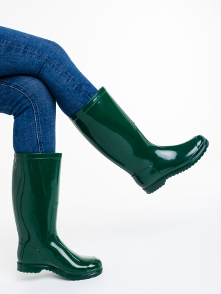 Обувки за деца, Юношески чизми зелени от каучук Flaviana - Kalapod.bg