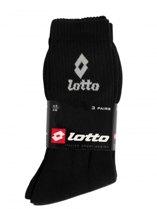 Мъжки чорапи, К-т 3 чифта чорапи Lotto 2 черни - Kalapod.bg