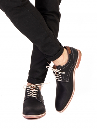 Мъжки стилни обувки, Мъжки обувки Perry черни - Kalapod.bg