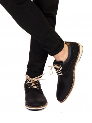 Мъжки стилни обувки, Мъжки обувки Bear черни - Kalapod.bg