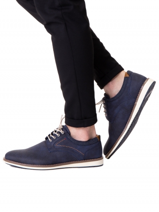 Мъжки стилни обувки, Мъжки обувки Bear тъмно сини - Kalapod.bg