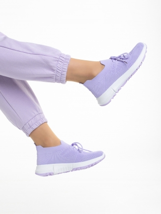 Дамски спортни обувки, Дамски спортни обувки  лилави  от текстилен материал  Almas - Kalapod.bg