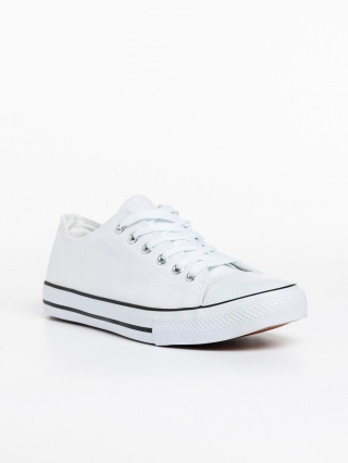 Мъжки обувки, Мъжки кецове  бели с черно  от текстилен материал  Vayden - Kalapod.bg