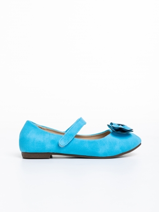 Обувки за деца, Детски балерини  сини  от еко кожа  Briani - Kalapod.bg