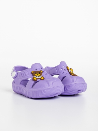 Обувки за деца, Детски чехли  лилави от синтетичен материал  Teira - Kalapod.bg