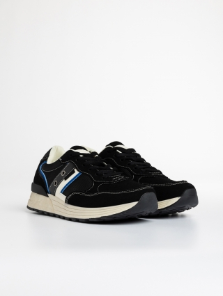 Мъжки спортни обувки, Мъжки спортни обувки черни  от текстилен материал  Hernan - Kalapod.bg