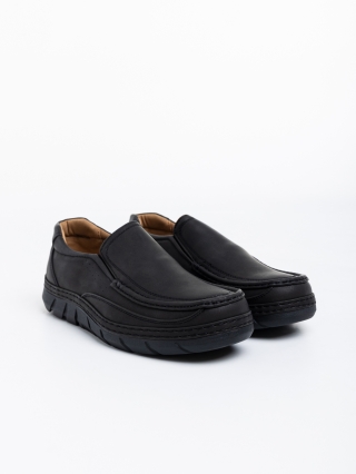 Мъжки обувки, Мъжки обувки черни от еко кожа Milton - Kalapod.bg