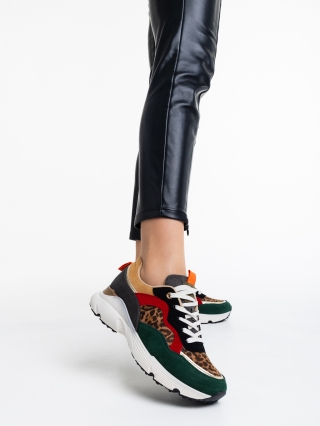 Обувки Дама, Дамски спортни обувки леопард от текстилен материал Doireann - Kalapod.bg