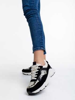 Дамски спортни обувки змийска кожа от текстилен материал Doireann - Kalapod.bg