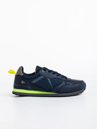 Мъжки обувки, Мъжки спортни обувки сини от еко кожа и текстилен материал Camillo - Kalapod.bg