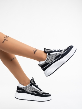 Обувки Дама, Дамски спортни обувки черни от текстилен материал Maelle - Kalapod.bg