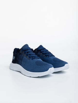 Мъжки спортни обувки, Мъжки спортни обувки сини оттекстилен  материал Manolo - Kalapod.bg