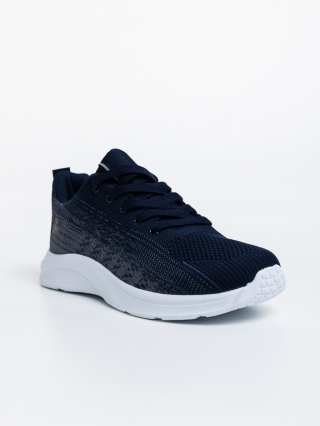 Мъжки спортни обувки, Мъжки спортни обувки сини  от текстилен  материал  Fender - Kalapod.bg