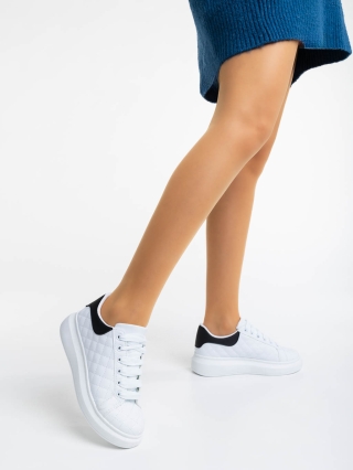 Обувки Дама, Дамски  спортни обувки бели с черно от Annora - Kalapod.bg