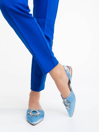 Big Summer Clearance - Отстъпки Дамски обувки сини от текстилен материал Jenita Промоция