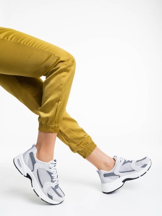 Обувки Дама, Дамски спортни обувки сиви  от текстилен материал Dolcey - Kalapod.bg