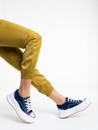 Last Size, Дамски обувки за тенис сини от текстилен материал Daina - Kalapod.bg