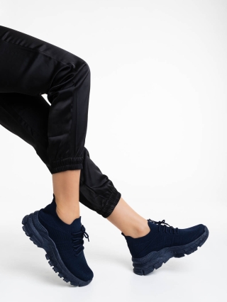 Дамски спортни обувки, Дамски спортни обувки сини от текстилен материал Donia - Kalapod.bg