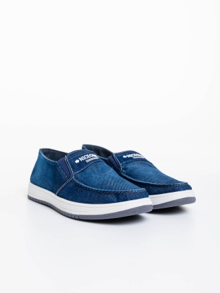 Мъжки обувки, Мъжки еспадрили сини от текстилен материал Marcos - Kalapod.bg