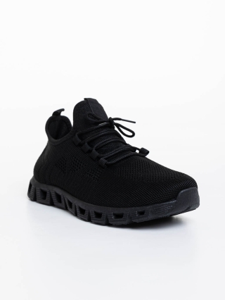 Мъжки спортни обувки, Мъжки спортни обувки черни от текстилен материал Astor - Kalapod.bg