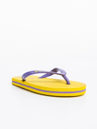 Детски чехли, Детски пантофи жълти с лилаво от синтетичен материал Epsi - Kalapod.bg