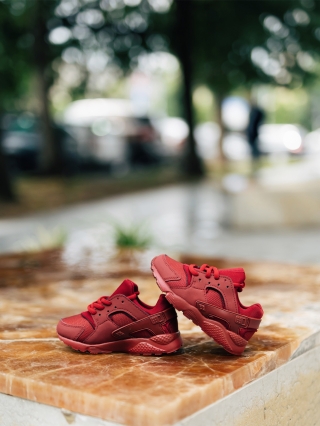 Hot Summer Sale - Отстъпки Детски спортни обувки винено червени от текстилен материал Ramana Промоция