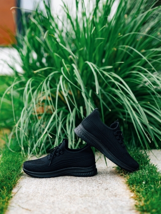 Hot Summer Sale - Отстъпки Мъжки спортни обувки черни от текстилен материал  Tomos Промоция