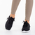 Дамски спортни обувки  черни  от текстилен материал  Thiago, 4 - Kalapod.bg