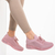 Дамски спортни обувки  розови от текстилен материал   Vayda, 4 - Kalapod.bg