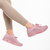 Дамски спортни обувки  розови от текстилен материал   Vayda, 6 - Kalapod.bg