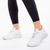 Дамски спортни обувки  бели от текстилен материал  Daissy, 4 - Kalapod.bg