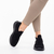 Дамски спортни обувки  черни от текстилен материал  Aceline, 4 - Kalapod.bg