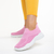 Дамски спортни обувки  розови от текстилен материал  Aamina, 5 - Kalapod.bg