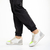 Дамски спортни обувки  бели със зелено от еко кожа и текстилен материал  Clarita - Kalapod.bg
