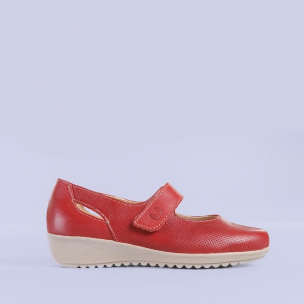 Всекидневни обувки от естествена кожа Lavia червени, 5 - Kalapod.bg