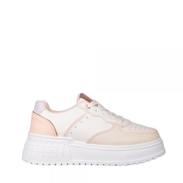 Дамски спортни обувки  розови  от еко кожа  Orozo, 2 - Kalapod.bg