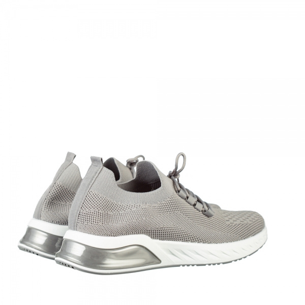 Мъжки спортни обувки сиви от текстилен материал Amal, 4 - Kalapod.bg