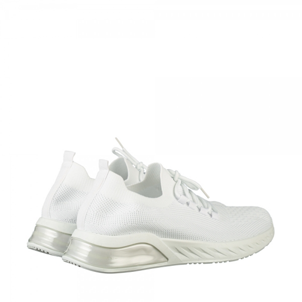 Мъжки спортни обувки  бели  от текстилен материал Amal, 4 - Kalapod.bg