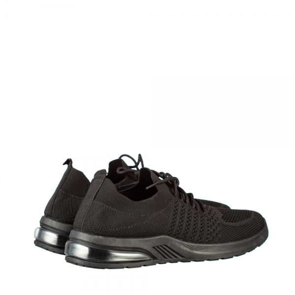 Дамски спортни обувки черни от текстилен материал  Sprin, 4 - Kalapod.bg