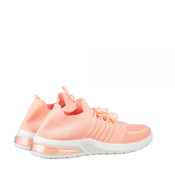 Дамски спортни обувки розови от текстилен материал  Sprin, 4 - Kalapod.bg