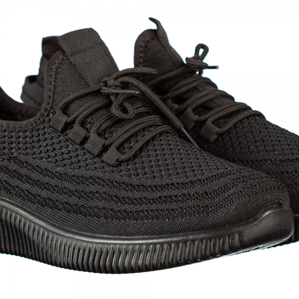 Мъжки спортни обувки черни от текстилен материал  Galmar, 3 - Kalapod.bg