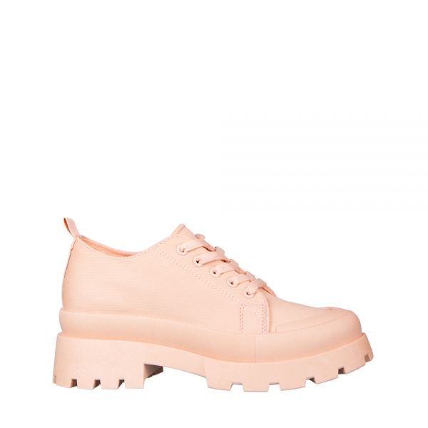 Дамски спортни обувки  розови  от текстилен материал  Genie, 2 - Kalapod.bg