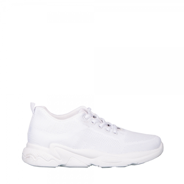 Дамски спортни обувки  бели  от текстилен материал  Morison, 2 - Kalapod.bg