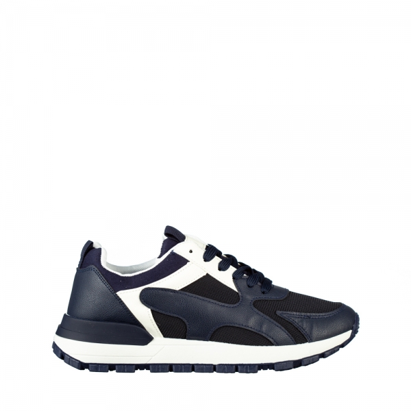 Мъжки спортни обувки сини от еко кожа и текстилен материал  Conaky - Kalapod.bg