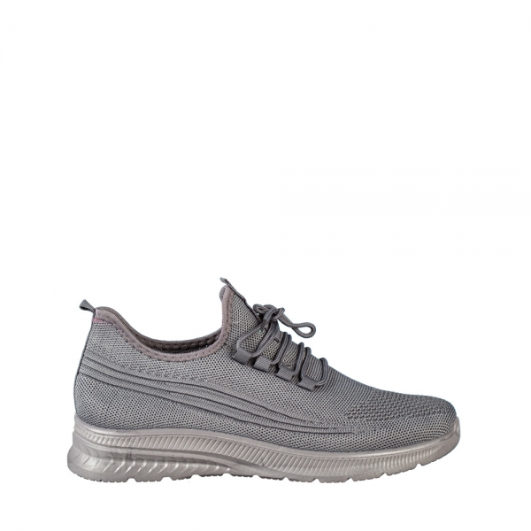 Тъмно мъжки спортни обувки сиви  от текстилен материал Tomos - Kalapod.bg